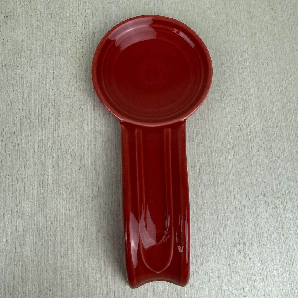 Fiesta Spoon Rest 8" Red HLC USA Made Kitchen Vintage